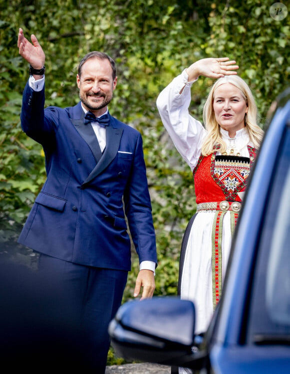 Arrivées au mariage de la princesse Martha Louise de Norvège et Durek Verrett à l'hôtel Union à Geiranger le 31 août 2024. 