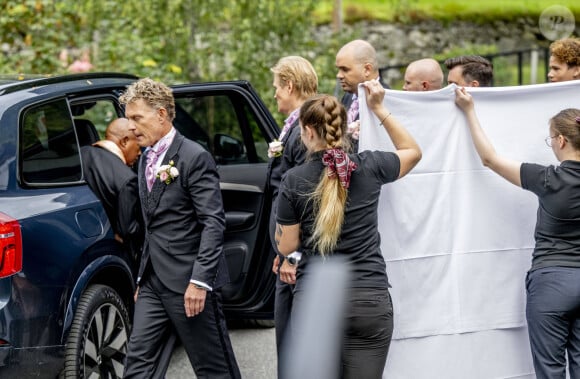 Arrivées au mariage de la princesse Martha Louise de Norvège et Durek Verrett à l'hôtel Union à Geiranger le 31 août 2024. 