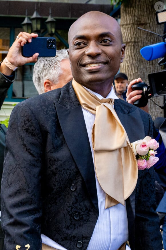 La princesse Martha Louise de Norvège et le chaman américain autoproclamé Durek Verrett sont vus lors de leur mariage à l'hôtel Union à Geiranger, en Norvège, le 31 août 2024. Photo par Mischa Schoemaker/ABACAPRESS.COM