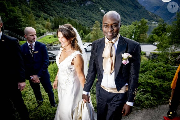 La princesse Martha Louise de Norvège, Durek Verrett, - Mariage de la princesse Martha Louise de Norvège et Durek Verrett à l'hôtel Union à Geiranger le 31 août 2024. 