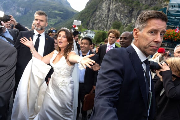 La princesse Martha Louise de Norvège, Durek Verrett, - Mariage de la princesse Martha Louise de Norvège et Durek Verrett à l'hôtel Union à Geiranger le 31 août 2024. 