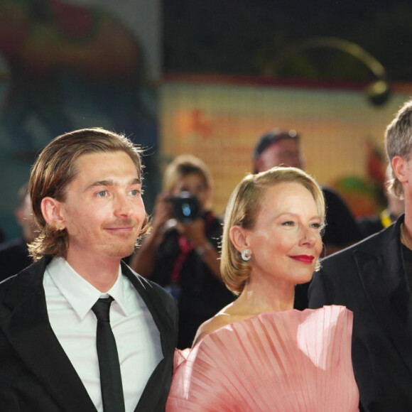 George Clooney, Austin Abrams, Amy Ryan and Brad Pitt à la projection de "Wolfs" lors du 81ème festival international du film de Venise, la Mostra le 1er septembre 2024. © Lucia Sabatelli / Bestimage