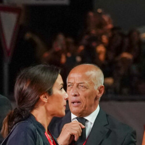 George Clooney, Amal Clooney, Brad Pitt et sa compagne Ines de Ramon à la projection de Wolfs lors du 81ème festival international du film de Venise, la Mostra le 1er septembre 2024. © Lucia Sabatelli / Bestimage
