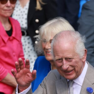 Charles III et Camilla le 16 juillet 2024 à St Peter Port, Guernsey © Ian Vogler/MirrorPix/bestimage