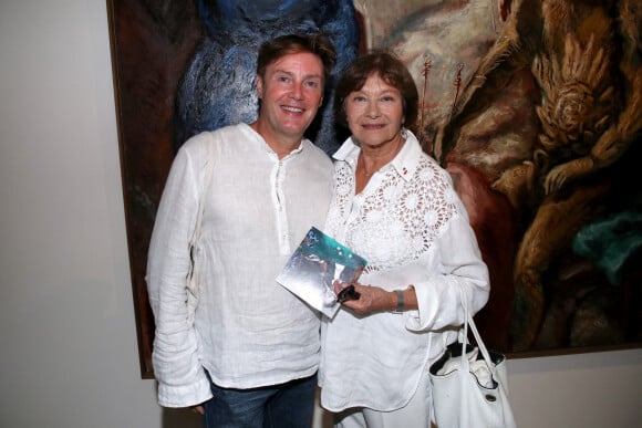 Macha Méril et son fils Gianguido Baldi (acteur italien) - Vernissage de l'Exposition Gérard Garouste au Centre Pompidou à Paris. © Bertrand Rindoff / Bestimage 