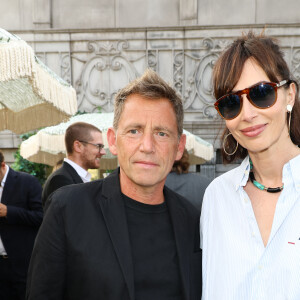 Exclusif - Géraldine Maillet et son compagnon Daniel Riolo - Inauguration du Rooftop "Le Marta - Jardin suspendu" au sommet de l'hôtel Barrière Fouquet's à Paris le 26 juin 2024. © Coadic Guirec / Bestimage