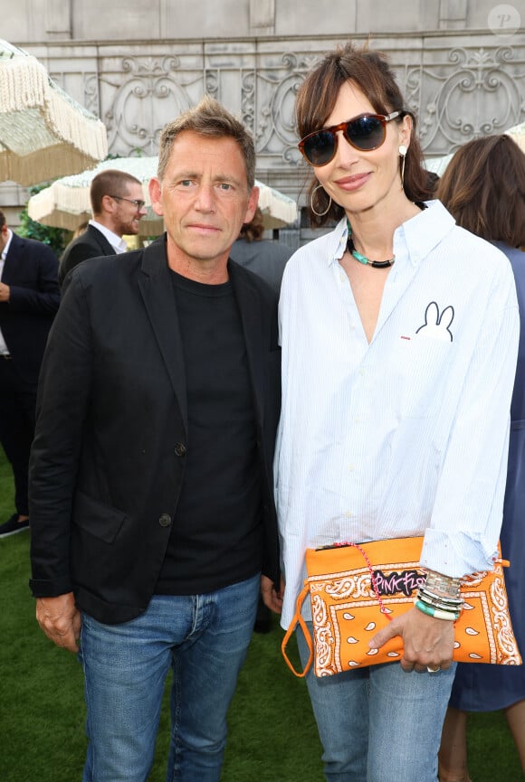 Exclusif - Géraldine Maillet et son compagnon Daniel Riolo - Inauguration du Rooftop "Le Marta - Jardin suspendu" au sommet de l'hôtel Barrière Fouquet's à Paris le 26 juin 2024. © Coadic Guirec / Bestimage