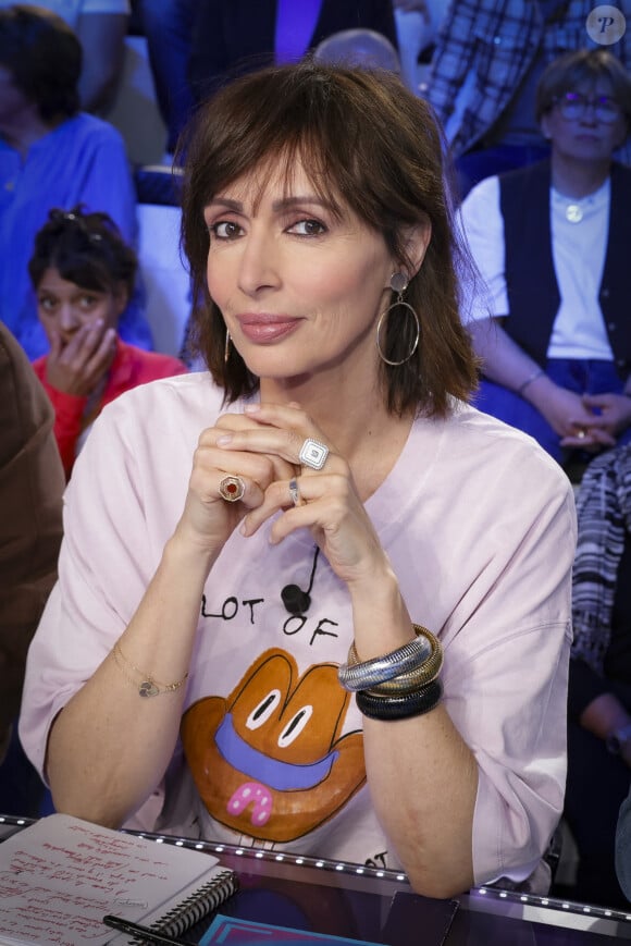 Exclusif - Géraldine Maillet sur le plateau de de l’émission « TPMP » présentée par C.Hanouna et diffusée en direct sur C8, Paris, France, le 02 mai 2024. © Jack Tribeca / Bestimage 