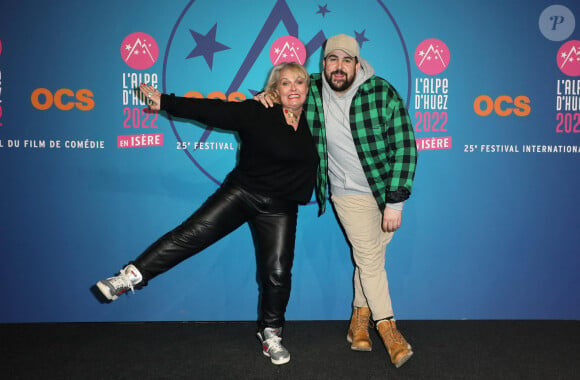 Valérie Damidot et Artus au photocall de la clôture de la 25ème édition du Festival international du film de comédie de l'Alpe d'Huez, France. © Dominique Jacovides/Bestimage 