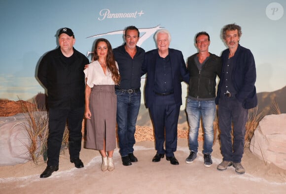 Grégory Gadebois, Audrey Dana, Jean Dujardin, André Dussollier, Salvatore Ficarra et Eric Elmosnino - Première de la série "Zorro" à l'hôtel Le Marois à Paris le 3 septembre 2024.