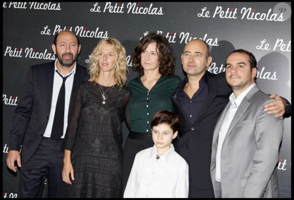 Sandrine Kiberlain, Kad Merad, Valérie Lemercier, Laurent Tirard, François-Xavier Demaison et Maxime Godart - Avant Première du film "Le Petit Nicolas" au Grand Rex de Paris.