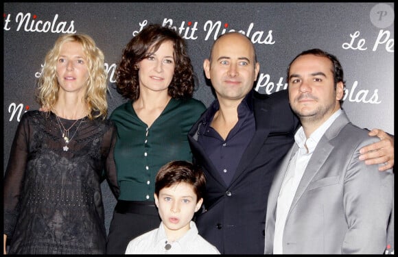 Sandrine Kiberlain, Valérie Lemercier, Laurent Tirard, François-Xavier Demaison, Maxime Godart - Avant Première du film "Le Petit Nicolas" au Grand Rex de Paris.