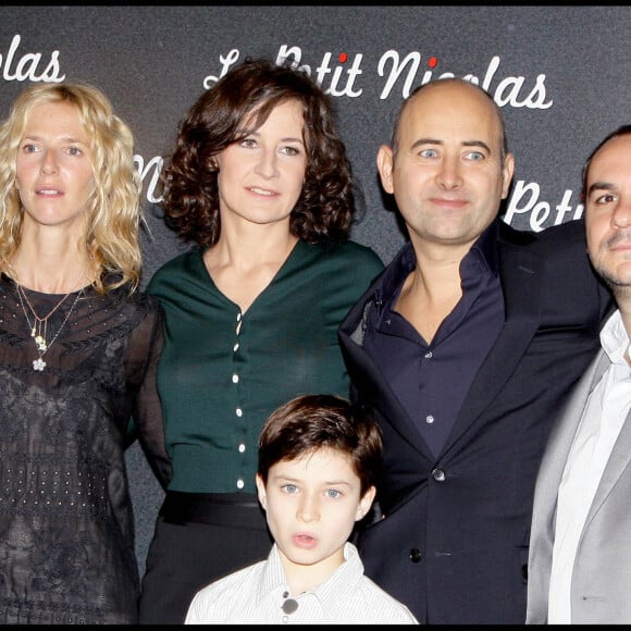 Sandrine Kiberlain, Valérie Lemercier, Laurent Tirard, François-Xavier Demaison, Maxime Godart - Avant Première du film "Le Petit Nicolas" au Grand Rex de Paris.