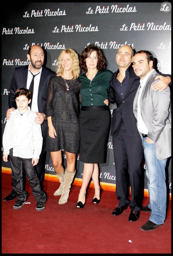 Sandrine Kiberlain, Kad Merad, Valérie Lemercier, Laurent Tirard, François-Xavier Demaison et Maxime Godart - Avant Première du film "Le Petit Nicolas" au Grand Rex de Paris.