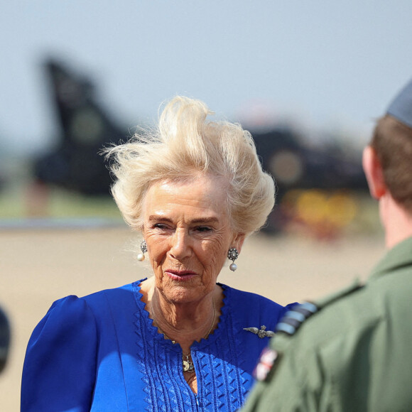 La Reine Camilla, Commodore honoraire de l'air, lors de sa visite à RAF Leeming, Northallerton, pour rencontrer le personnel militaire et leurs familles et s'informer sur l'aide sociale qui leur est offerte, vendredi 6 septembre 2024.
Photo par Phil Noble/PA Wire/ABACAPRESS.COM