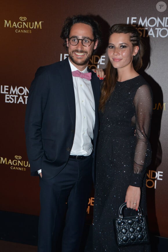 Thomas Hollande et sa compagne Emilie Broussouloux - Photocall de la soirée du film "Le monde est à toi" sur la plage Magnum lors du 71ème festival International de Cannes le 12 mai. © CVS-Veeren/Bestimage