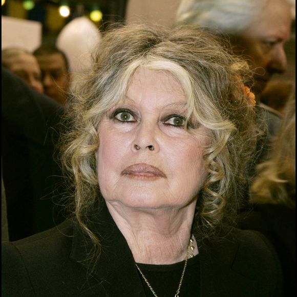 Brigitte Bardot au "Noël des animaux" à Levallois Perret.
