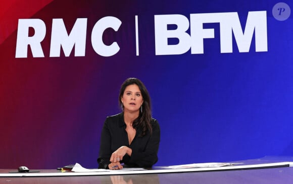 Après le mercato, place à la rentrée médias.
Apolline de Malherbe lors de la conférence de presse de rentrée BFM TV. - RMC du groupe Altice France à Paris, France. © Coadic Guirec/Bestimage