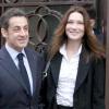 Carla Bruni et son époux Nicolas Sarkozy
