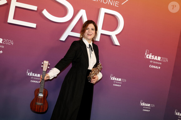 Agnès Jaoui, César d'honneur - Photocall des lauréats (press room) lors de la 49ème édition de la cérémonie des César à l'Olympia à Paris le 23 février 2024 © Dominique Jacovides / Olivier Borde / Bestimage 