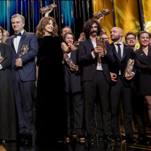 Arieh Worthalter (César du meilleur acteur pour " Le Procès Goldman "), Adèle Exarchopoulos (César de la meilleure actrice dans un second rôle pour " Je Verrai Toujours Vos Visages ", Sandra Hüller, César de la meilleure actrice pour Anatomie d'une chute", Marie-Ange Luciani, David Thion, Dali Benssalah, Justine Triet, César de la meilleure réalisation Pour "Anatomie D'une Chute", César du meilleur scénario original Pour "Anatomie D'une Chute", César du meilleur film Pour "Anatomie D'une Chute", Agnès Jaoui (César d'Honneur), Christopher Nolan (César d'Honneur), Valérie Lemercier (présidente des César 2024), Alice Douard (César Du Meilleur Film De Court Métrage De Fiction pour " L'attente "), Andrea Laszlo De Simone (César de la meilleure musique originale pour " Le Règne Animal "), Jean-Baptiste Durand (César du meilleur premier film pour " Chien de la casse "), Gala Hernandez Lopez (César Du Meilleur Film De Court Métrage Documentaire pour " La Mécanique Des Fluides ") - 49ème édition de la cérémonie des César à l'Olympia à Paris le 23 février 2024 © Dominique Jacovides / Olivier Borde / Bestimage 