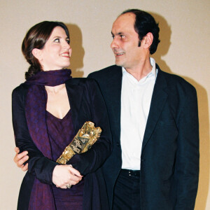 ARCHIVES - AGNES JAOUI ET JEAN PIERRE BACRI CESAR DU MEILLEUR SCENARIO POUR "UN AIR DE FAMILLE" EN 1997  