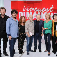 Vivement dimanche : Francis Perrin avec sa femme Gersende et leur fils Louis pour le grand retour de Michel Drucker