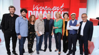 Vivement dimanche : Francis Perrin avec sa femme Gersende et leur fils Louis pour le grand retour de Michel Drucker