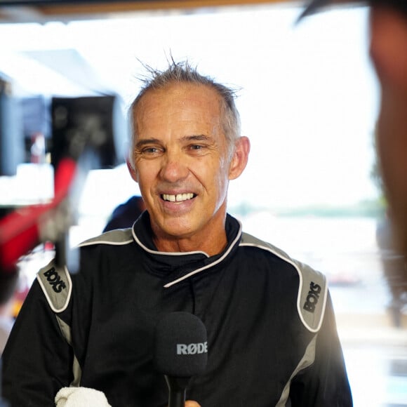 Paul Belmondo - Jour 3 - Les célébrités lors du marathon Karting Jules Bianchi au circuit Paul Ricard au Castellet le 8 septembre 2024.© Anne-Sophie Guebey via Bestimage 