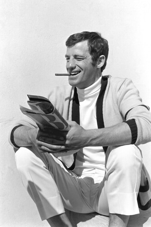 Jean-Paul Belmondo sur le tournage du film "Tendre Voyou" à Nice en 1966 © Charles Bebert / Bestimage 