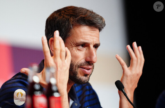 Tony Estanguet, président de Paris 2024, lors d'une conférence de presse au centre de presse principal, le quinzième jour des Jeux Olympiques de Paris 2024 en France. Date de la photo : samedi 10 août 2024. ... Jeux Olympiques de Paris 2024 - Quinzième jour ... 10-08-2024 ... Paris ... France ...