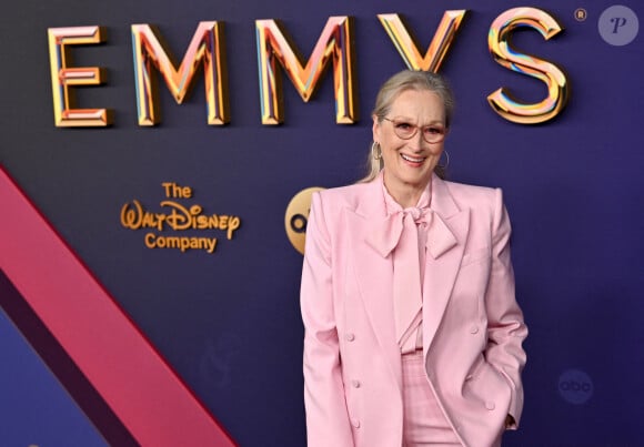 Meryl Streep arrive à la 76e cérémonie annuelle des Primetime Emmy Awards au Peacock Theater à Los Angeles, CA, USA, le dimanche 15 septembre 2024. Photo par Chris Chew.