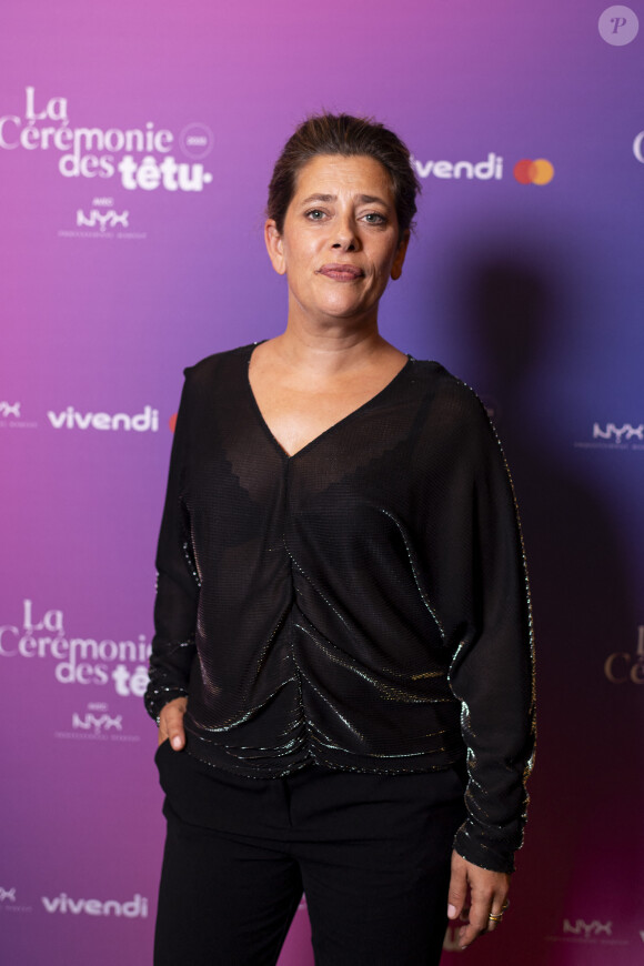 Exclusif - Giulia Foïs lors de la cérémonie des Têtu 2023 à l'Olympia à Paris le 6 septembre 2023. © Pierre Perusseau / Bestimage