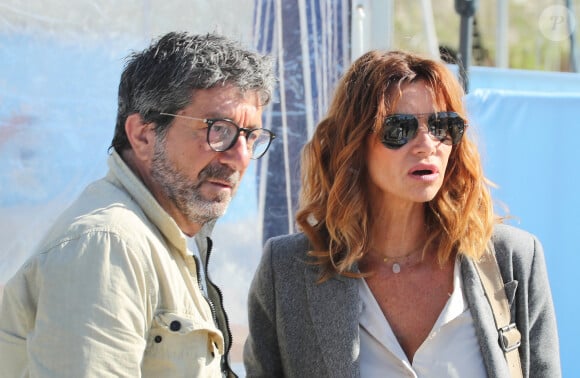 Ingrid Chauvin et son compagnon Philippe Warrin lors de la 26ème Edition du Festival de la Fiction de La Rochelle. Le 14 septembre 2024 © Patrick Bernard / Bestimage  