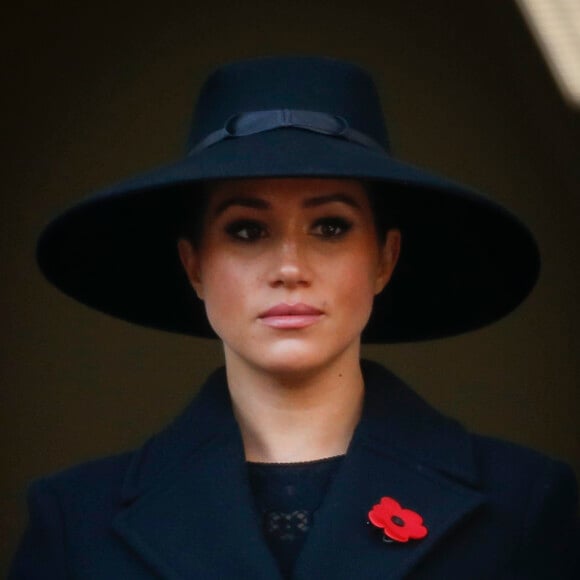 Elle a récemment provoqué des tensions lors d'événements publics en contrôlant les interactions
Meghan Markle, duchesse de Sussex - La famille royale d'Angleterre lors du National Service of Remembrance à Londres le 10 novembre 2019. 