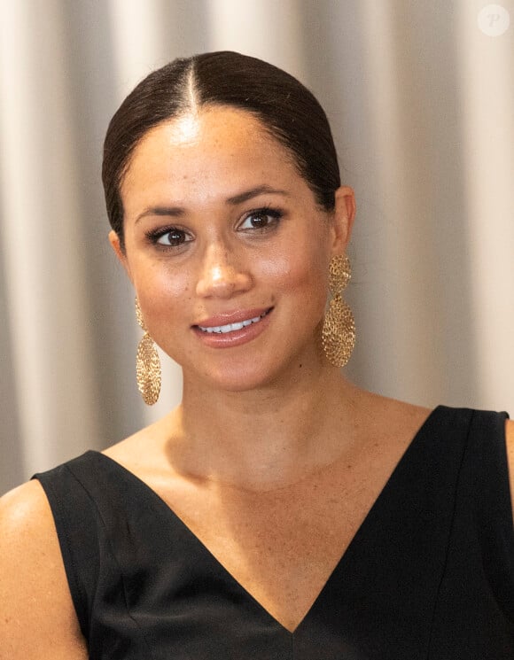 Meghan Markle, duchesse de Sussex, participe à un événement organisé à Woodstock Exchange, pour les femmes fondatrices/entrepreneurs sociaux, à Cape Town, Afrique du Sud.