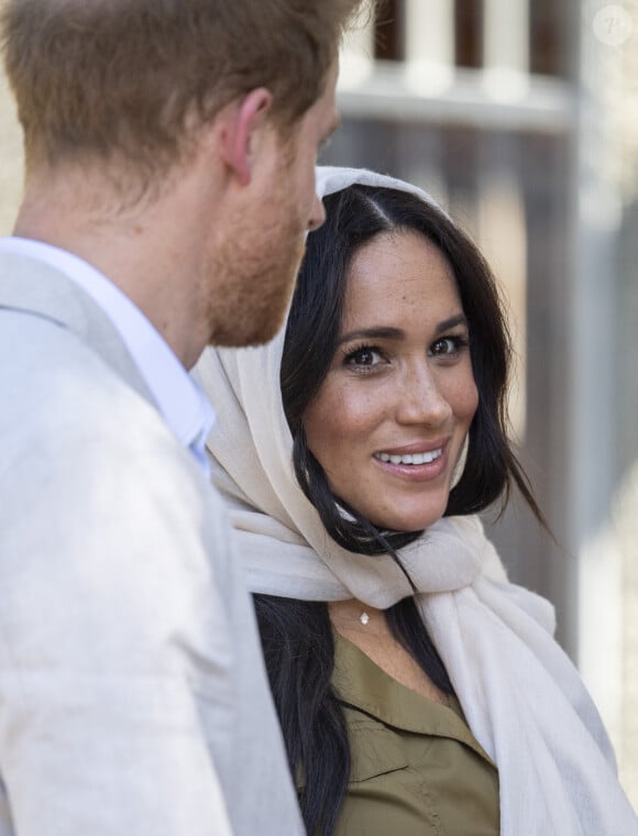 Le prince Harry, duc de Sussex, et Meghan Markle, duchesse de Sussex, arrivent à la Mosquée Auwal à Cape Town, Afrique du Sud.