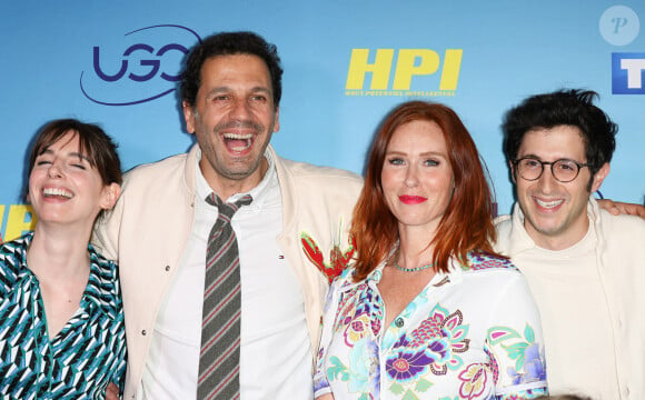 La série "HPI" revient avec un inédit
Bérangère McNeese, Mehdi Nebbou, Audrey Fleurot et Jeremy Lewin - Avant-première des 2 premiers épisodes de la saison 3 de "HPI" à l' UGC Normandie à Paris. © Coadic Guirec/Bestimage