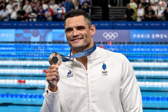 "J'ai bien mangé sur les 6 derniers mois, parce qu'il fallait que je perde du poids", précise-t-il néanmoins
 
Florent Manaudou lors des Jeux Olympiques de Paris 2024.