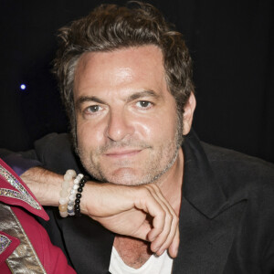 Matthieu Chedid (Le chanteur M) à l'inauguration de sa statue de cire au musée Grévin à Paris le 11 septembre 2023.