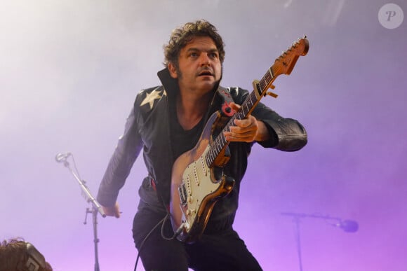 Le chanteur M (Matthieu Chedid) lors de l'Edition Spéciale pour les soignants du festival Solidays 2021 à l'hippodrome ParisLongchamp, le 4 juillet 2021