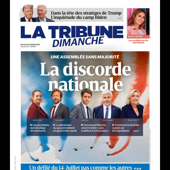 "La Tribune Dimanche", 14 juillet 2024.