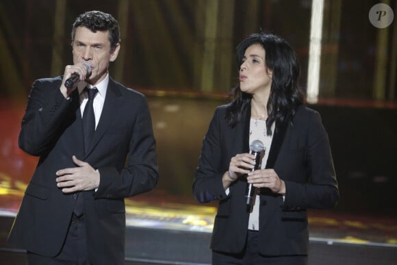 Marc Lavoine et Souad Massi assiste au Prime de la 29 eme edition du Telethon 2015 a l'Hippodrome de Longchamp a Paris, France, le 05 Decembre 2015. Photo de Jerome Domine/ ABACAPRESS.COM