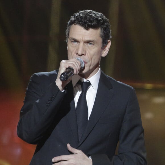 Marc Lavoine et Souad Massi assiste au Prime de la 29 eme edition du Telethon 2015 a l'Hippodrome de Longchamp a Paris, France, le 05 Decembre 2015. Photo de Jerome Domine/ ABACAPRESS.COM