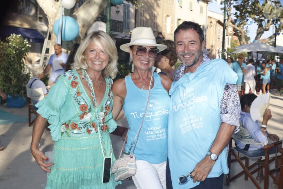 SPascale Perez, Laurence Jenkell, Bernard Montiel - People à la Pétanque Turquoise sur la Place des Lices à Saint-Tropez, au profit de l'association "Soleil d'Enfance". Le 11 août 2024 © Jack Tribeca / Bestimage