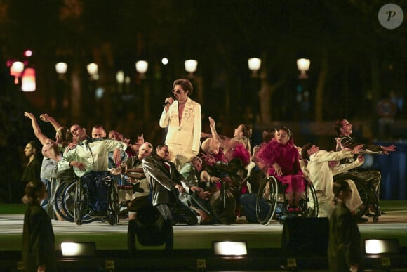 Lucky Love lors de la cérémonie d'ouverture des jeux paralympiques Paris 2024 place de la Concorde à Paris le 28 août 2024. © Mark Edward Harris/ZUMA Press Wire)