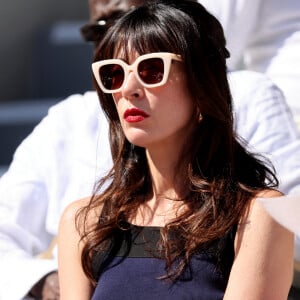 Nolwenn Leroy - Célébrités dans les tribunes de la finale homme des Internationaux de France de tennis de Roland Garros 2024 à Paris le 9 juin 2024. © Jacovides-Moreau/Bestimage 