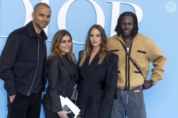 Tony Parker, Agathe Teyssier Napoletano au photocall du défilé de mode féminine Dior printemps-été 2025 lors de la Fashion Week de Paris (PFW), à Paris, France, le 24 septembre 2024. © Olivier Borde/Bestimage 