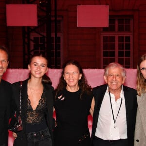 Laurent Milchior, guest, Pierre et Rachel Milchior, Constance Jablonski (enceinte) à la 17ème édition du Etam Live Show à la Monnaie de Paris le 24 septembre 2024. © Veeren / Bestimage 