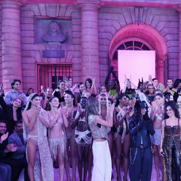 Charlotte Cardin, Dina Ayada, Mabel (Mabel Alabama-Pearl McVey), Constance Jablonski (enceinte) à la 17ème édition du Etam Live Show à la Monnaie de Paris le 24 septembre 2024. © Rachid Bellak / Bestimage 